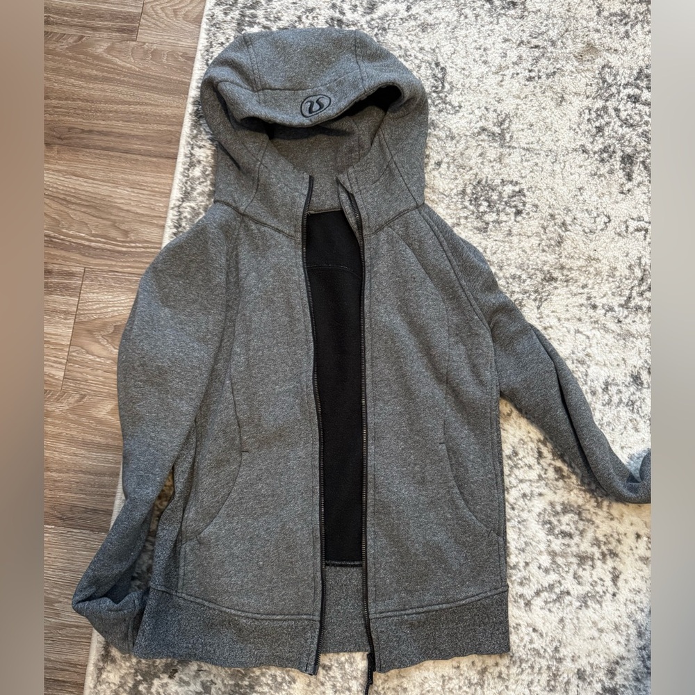 Grey lululemon jacket.